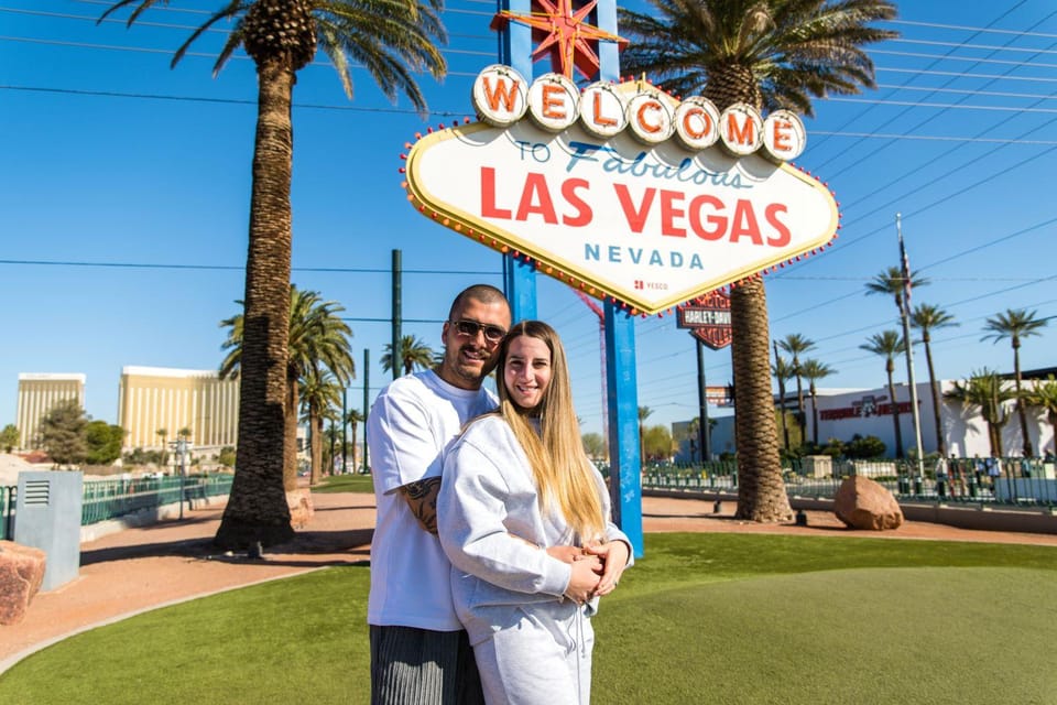 Professional photoshoot at the Welcome to Las Vegas Sign!