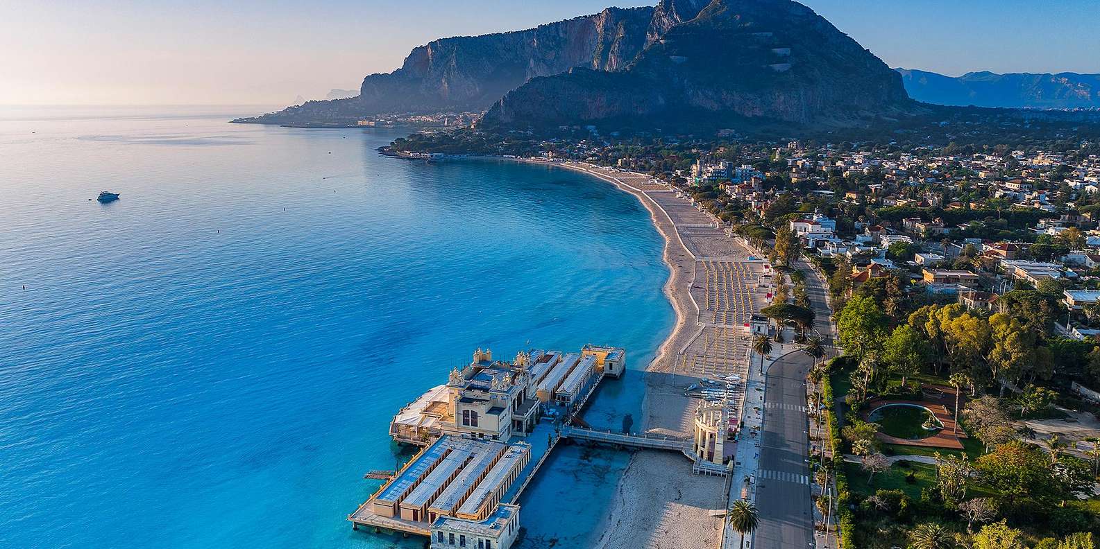 From Palermo: Panoramic Transfer to Mondello in CruiserCar | GetYourGuide