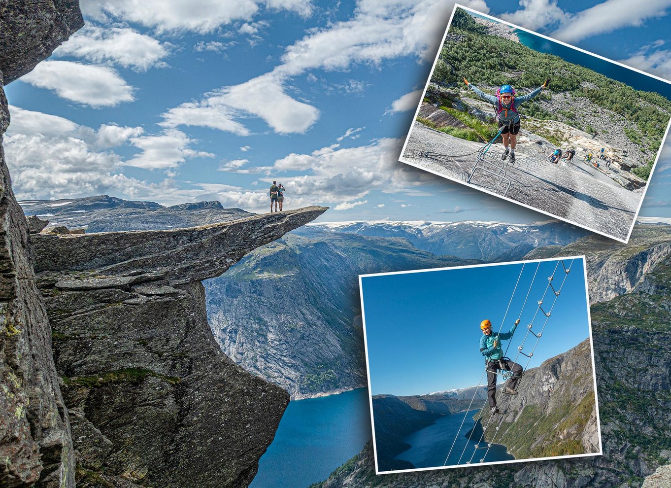 Odda: Heldags Trolltunga Via Ferrata og Himmelstige-eventyr