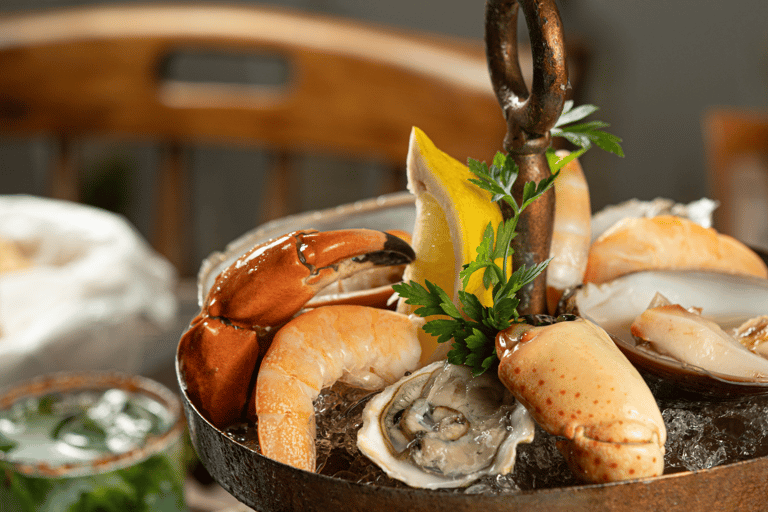 Romantic dinner in front of the sea