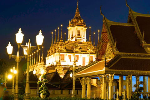 Bangkok: Flower Market and Food Night Tour by Tuk Tuk Group Tour