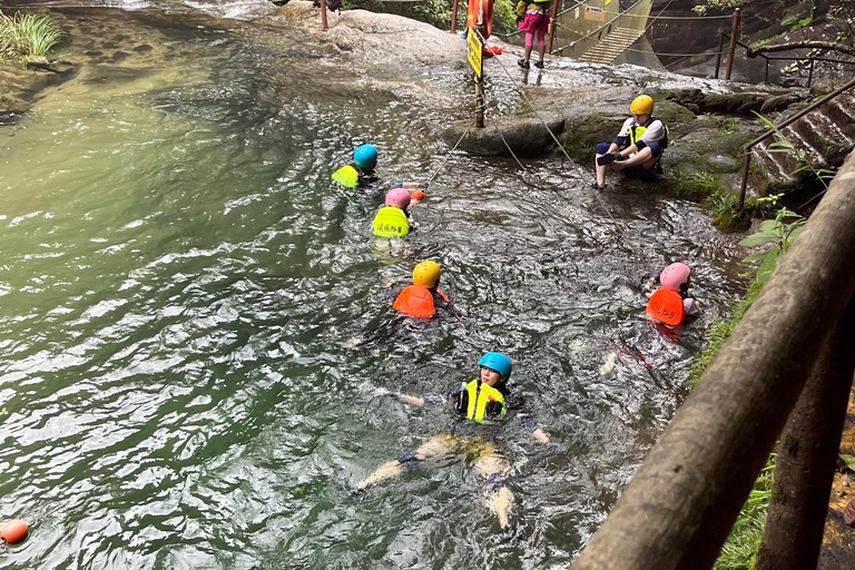 From Guangzhou: Canyoning Tour & Guanyin Mountain Temple