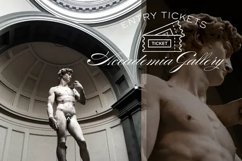 Firenze: Ingresso alla Galleria dell'Accademia con il David di Michelangelo
