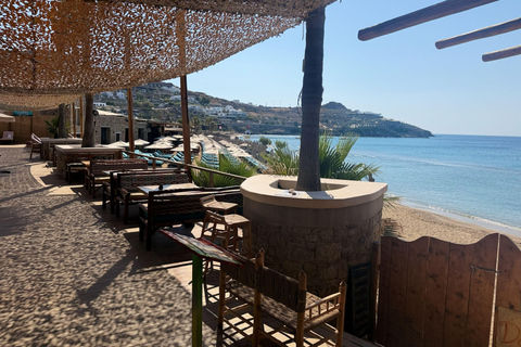 Mykonos: Beach Escape with Sunbeds and Optional Food