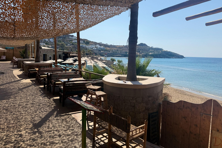 Mykonos: Beach Escape with Sunbeds and Optional Food