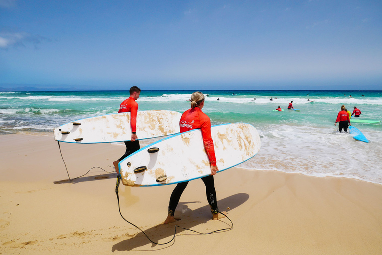 Aprende a surfear en el norte de FuerteventuraCurso de surf para principiantes de 1 día 4 horas