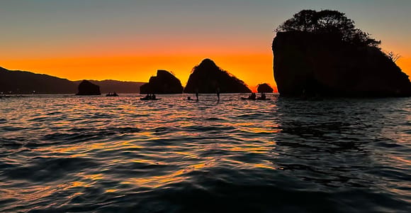Sunset and Bioluminescence Boat Tour at Los Arcos Islands