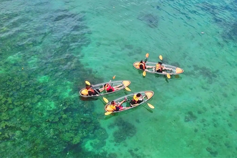 Balade en poisson mouche et expérience en kayak transparent à Coron Palawan