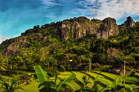 Yogyakarta: Nglanggeran Volcano Sunrise & Jomblang Cave Tour Private Tour All Inclusive