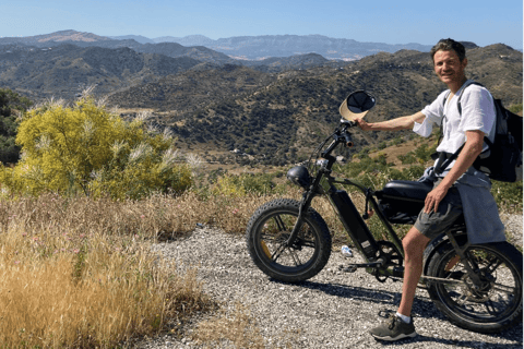 Elektrisch FAT-fietsen in Montes de Malaga en het platteland