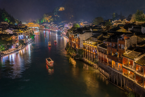 Zhangjiajie: Fenghuang Ancient Town Cruise Ticket & Transfer Nine-Site Heritage Pass & Day Cruise