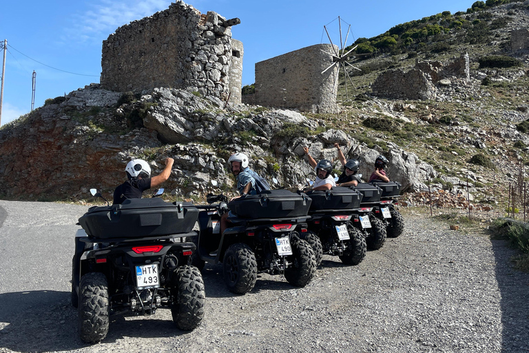 Malia : Visite culinaire en quad (nourriture et transport).Malia : Safari avec les quads adv