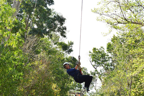 Cancun: Horseback Riding Tour with ATV, Ziplines and Cenote Shared ATV from Cancun