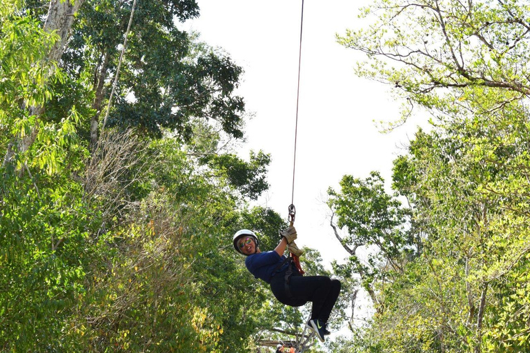 Cancun: Horseback Riding Tour with ATV, Ziplines and Cenote Single ATV from Tulum