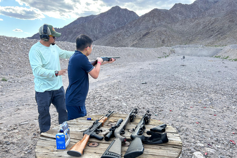 Las Vegas: Outdoor Shooting, Hoover Dam, and Mountain Trip Full-Auto Explosive Experience - 5 Gun Package