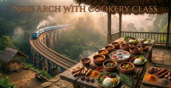 Ella: Nine Arch Bridge Visit and Sri Lankan Cooking Class