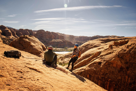 Moab: Bow and Arrow Canyon Excursie bergbeklimmen