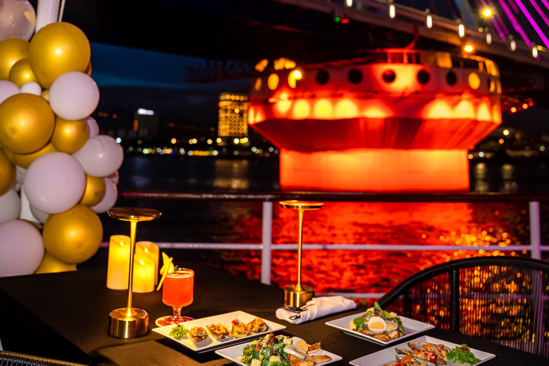 Da Nang: Poseidon Dinner Cruise with Live Entertainment Romantic Riverlights Dinner for Two – Lobster & Beef