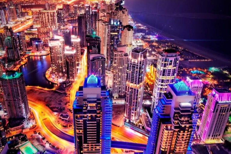 迪拜：夜间城市导览厢车游和迪拜国际机场喷泉表演私人旅游