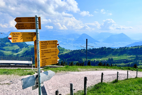 Visite privée de Lucerne : Mont Rigis et croisière sur le lac des Quatre-Cantons