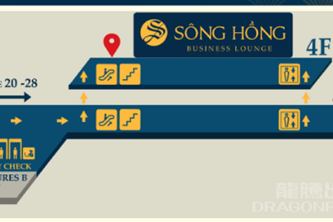 Hanoi: Międzynarodowe lotnisko Noi Bai Dostęp do saloniku SH Premium LoungeOdloty międzynarodowe T2: Salonik SH Premium Lounge Ha Noi