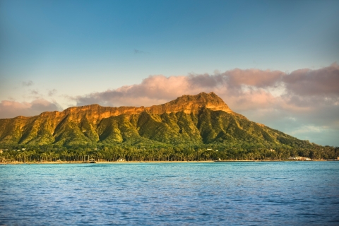 Depuis Honolulu : croisière au coucher du soleil en bateau à fond de verre à Waikiki