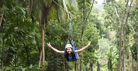 Boracay Zipline, Kayaking, and Kawa Hot Bath Combo