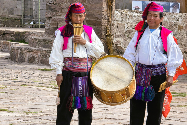 From Puno: Lake Titicaca 2-Day Tour with Homestay From Puno: 2-Day Guided Tour with Fixed Pickup Point
