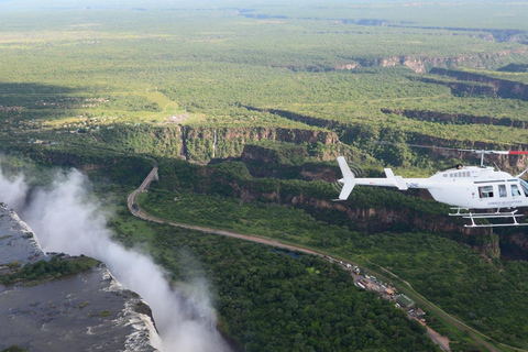 Victoria Falls: Guided Tour, Helicopter Flight, & Cruise