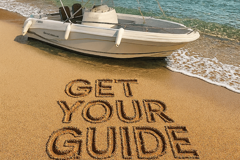 Sète: Discover the Thau basin and its beach by boat without a license