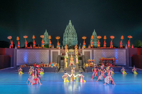 Subida a Borobudur, visita a Prambanan e Ballet Ramayana