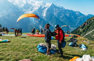 Chamonix: Tandem Paragliding Flug