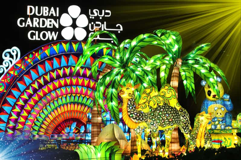 Dubai Garden Glow Entry Ticket with Dinosaur Park Access GetYourGuide