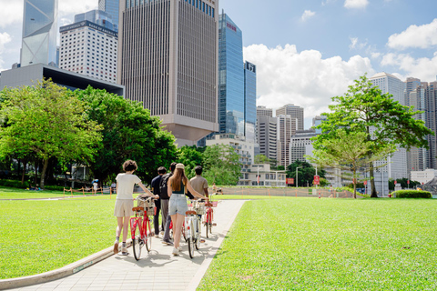 Victoria Harbour Shoreline Bike + Street Food Half-day Tour