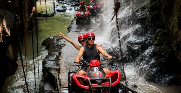 Ubud: Bali Barong ATV Quad Bike – Waterfalls & Flying Bridge