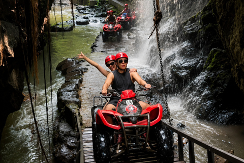 Ubud: Barong Cave ATV Ride with Waterfalls & Jungle Track Tandem ATV – Kuta, Seminyak, Canggu Transfer