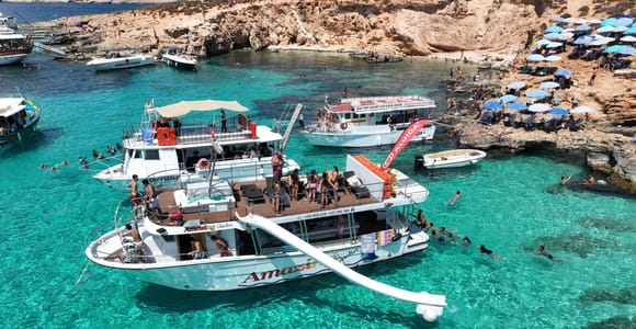 Malta Coastline Cruise: Comino, Blue Lagoon & Crystal Lagoon