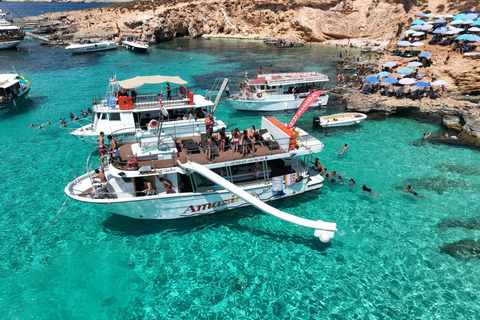 Malta Coastline Cruise: Comino, Blue/Crystal Lagoon & Caves