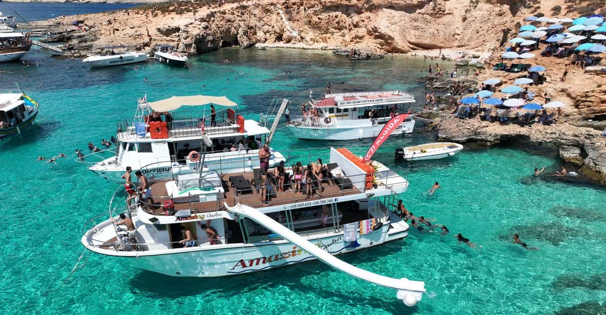 Malta Coastline Cruise: Comino, Blue Lagoon & Crystal Lagoon — a boat tour from Malta, Malta