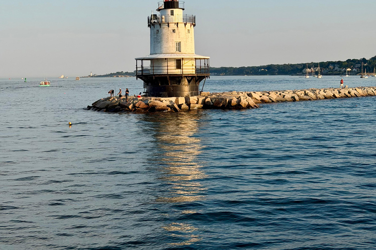 Portland: Casco Bay Boat Tour with Island Yoga & Mimosas