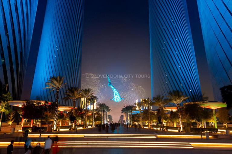 Doha: Night City Lights Tour with Arabian Dhow Cruise