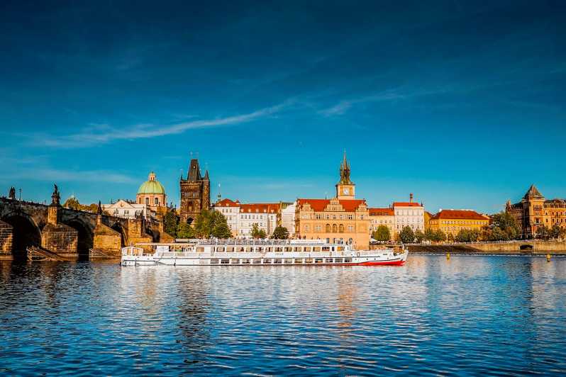 Prague: Vltava River Night Cruise with Buffet | GetYourGuide