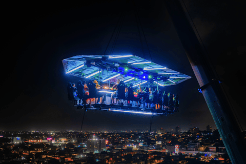 San Juan: FlyDining Elevated Dining Experience Happy Hour in the Clouds