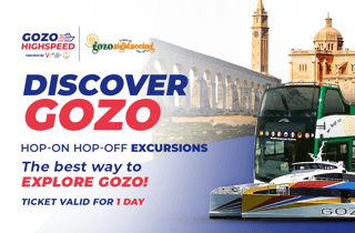 Ab Valetta: Katamaran Tour mit Hop-On, Hop-Off Gozo Tour