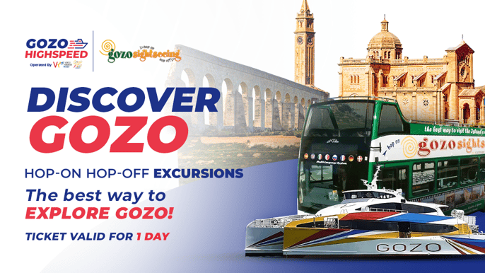Ab Valetta: Katamaran Tour mit Hop-On, Hop-Off Gozo Tour