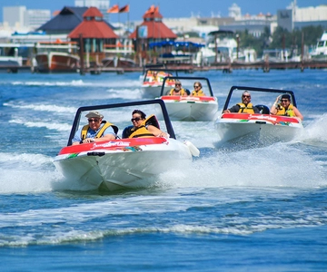 Cancun: Przygoda w dżungli z łodzią motorową i nurkowaniem z rurką