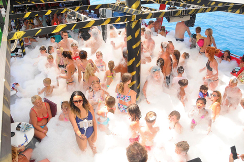 Alanya: Pirate Boat Trip with Lunch, Drinks, and Foam Party Meeting Point: Alanya Boat Trip With Transfer & Lunch