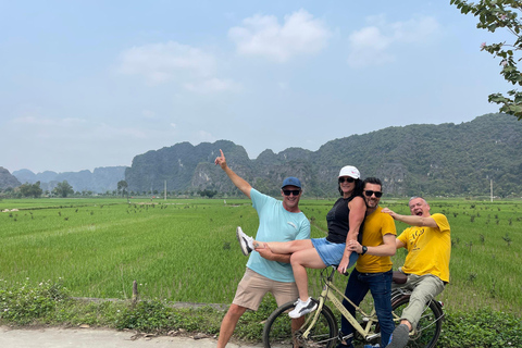 Trang An - Mua Cave - Hoa Lu - Biking- visiting local family