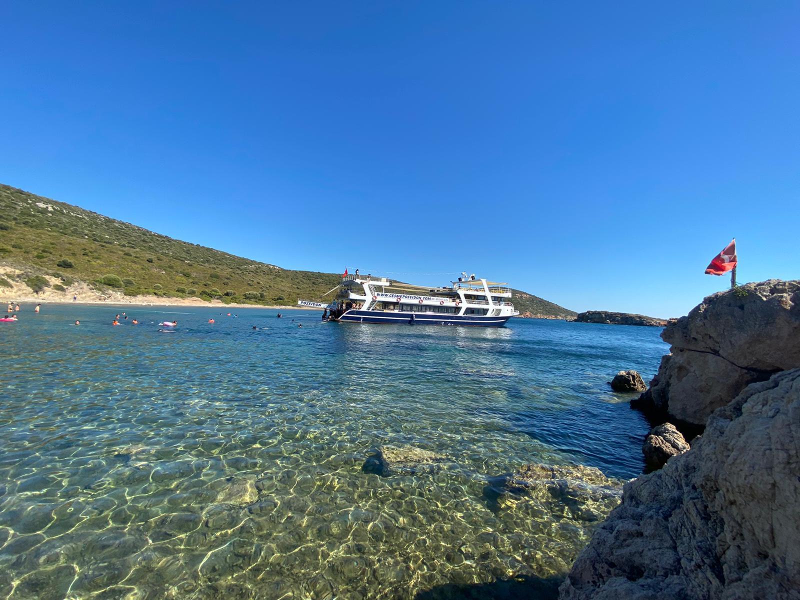 Cesme: Inseln und Buchten Bootsfahrt mit BBQ Mittagessen
