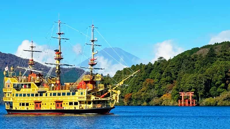 Von Tokio zum Fuji Hakone: Seilbahn, Ashi-See und Vulkan